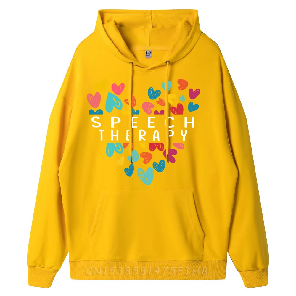 Heart Speech Therapy LOVE Speech Language Pathologist Life Funny Sweatshirts Men Men's Clothes Camisa Outdoor
