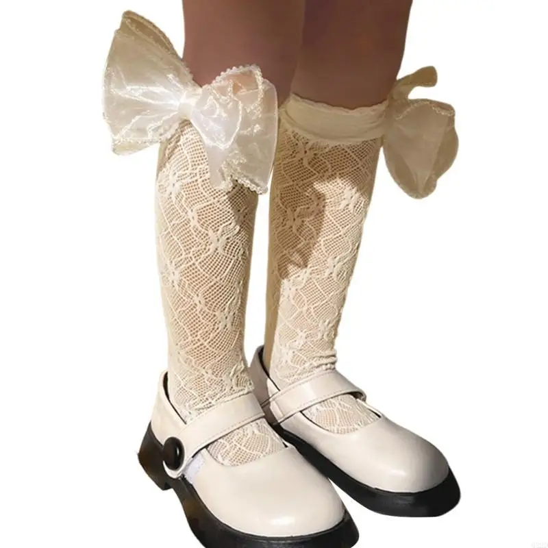 

Q22D Girls Long Stockings Soft and Resistant to Deformation Calf Length Socks Socks for Daily Wear and Parties