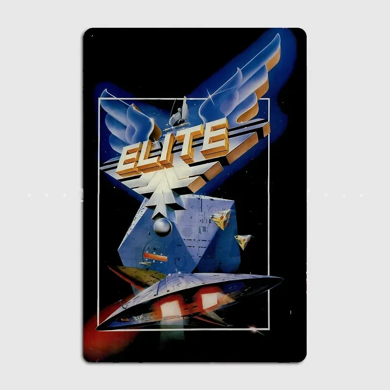 Elite Retro Game Design Retro Game Poster Metal Sign Garage Wall Decor Room Decoration Custom Tin Home Decor