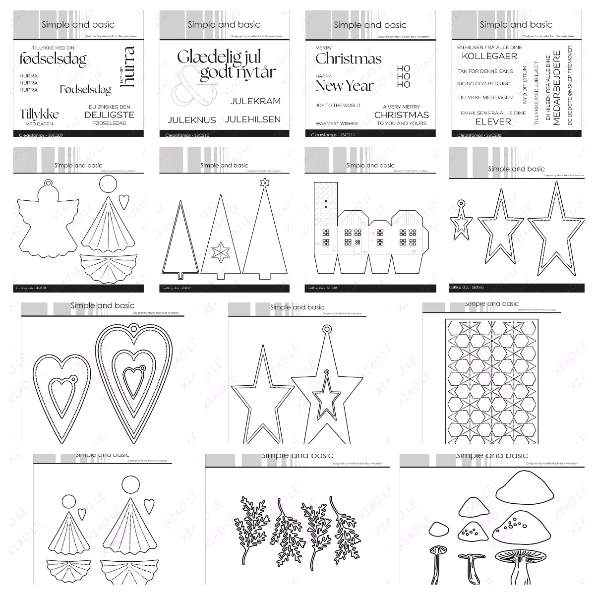 

Merry Christmas Angels Stars Metal Cutting Dies Clear Stamps Scrapbook Diary Decoration Embossing Stencil Template Diy Greeting
