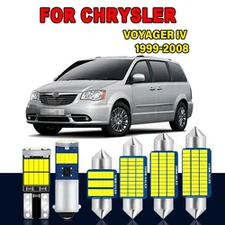 12Pcs Car Canbus For Chrysler Voyager IV 1999-2008 Interior LED Bulbs Map Dome Trunk Reading Light Auto Lamp Kit No Error