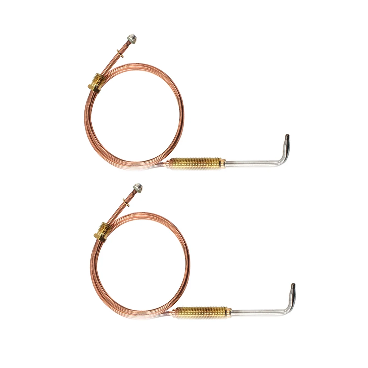 Pièce de chauffage thermocouple pour cuisinière à gaz, remplacement de cheminée universel, contrôleur de température numérique, coude 2023, 670mm, 2 pièces