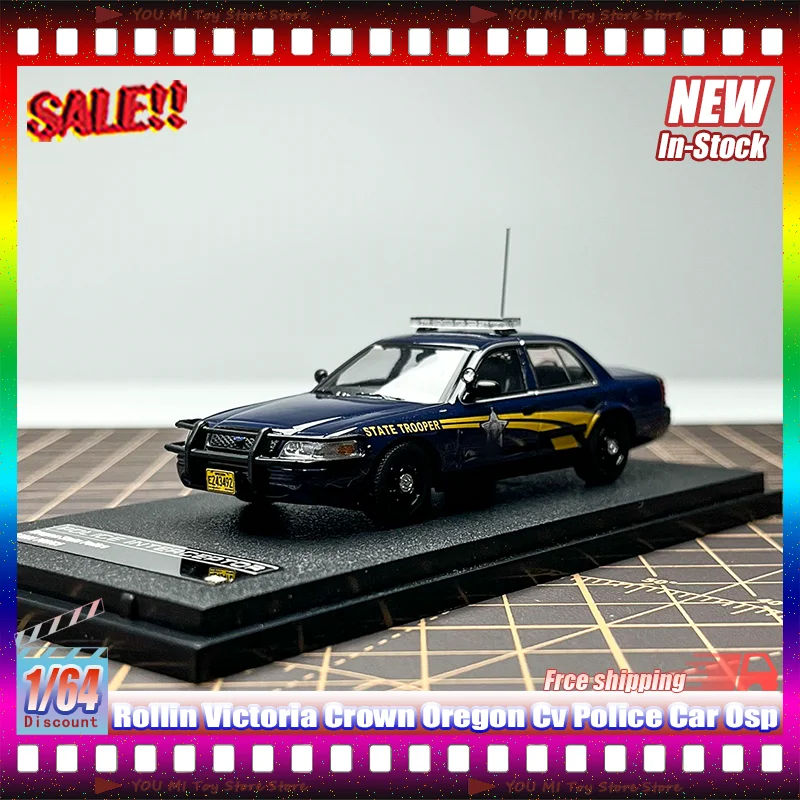 

1:64 Rollin Victoria Crown Oregon Cv полицейская машина Osp индивидуальная литая под давлением модель автомобиля из сплава детские игрушки коллекция украшение