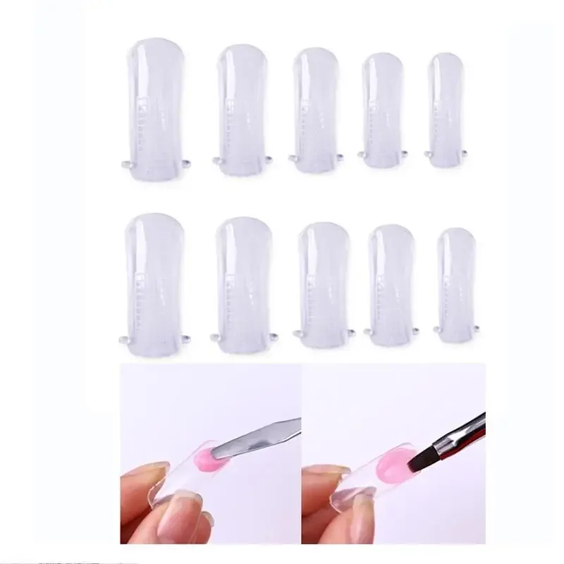 100 sztuk szybko budujący formy porady Poly Nails Gel Fingers Extension Forms Art UV Builder akrylowe fałszywe fałszywe narzędzia