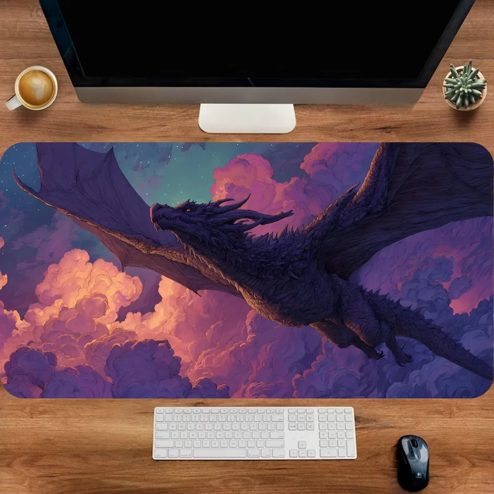 Tapis de souris Dragon, Tapis de bureau Dragon, Tapis de souris gaming, Accessoires de bureau, Tapis de souris grande taille