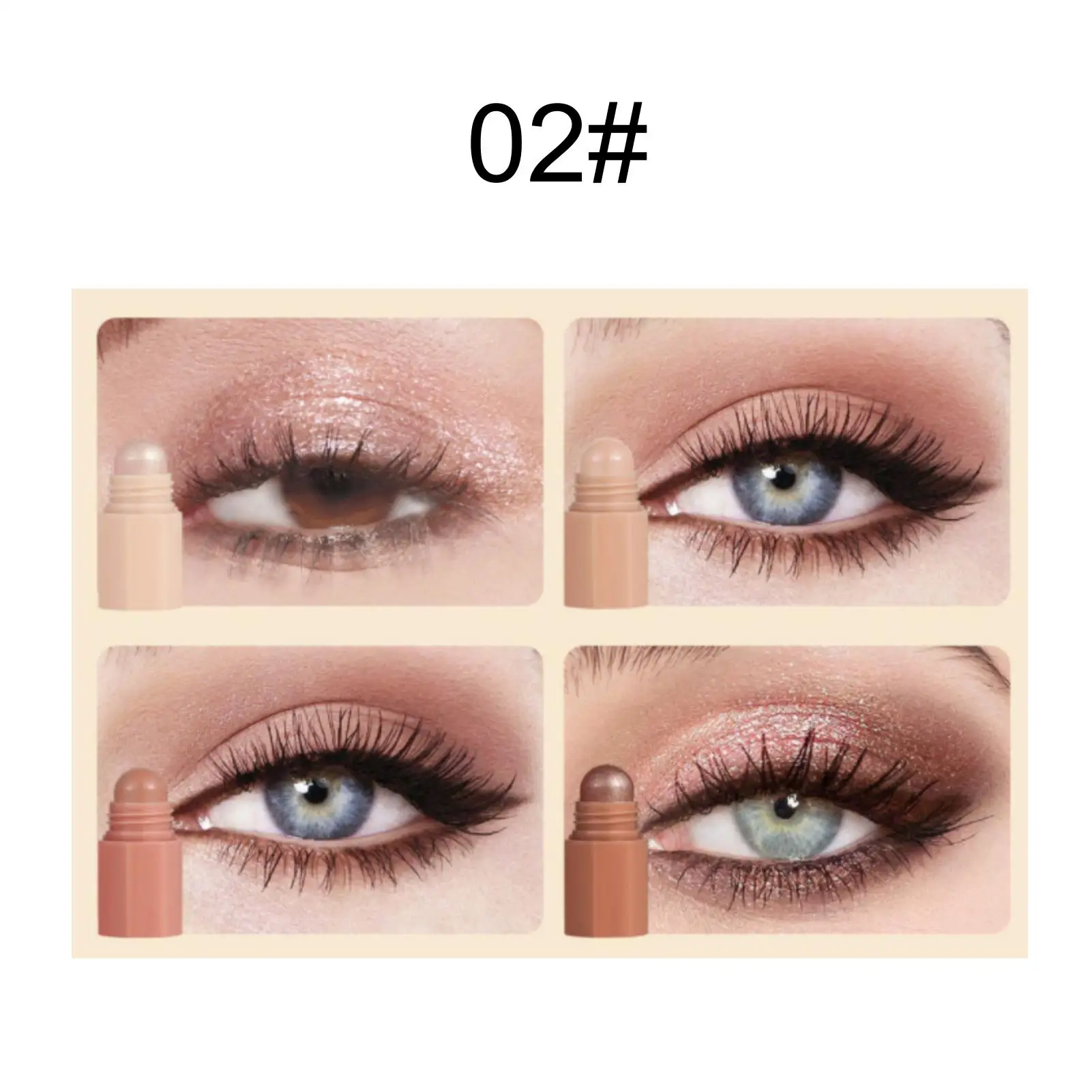 قطعة واحدة من قلم ظلال العيون الوامض 4 في 1 - متعدد الألوان، لمسة نهائية لؤلؤية، مريحة ومتينة، مناسبة للتاريخ والضروريات اليومية