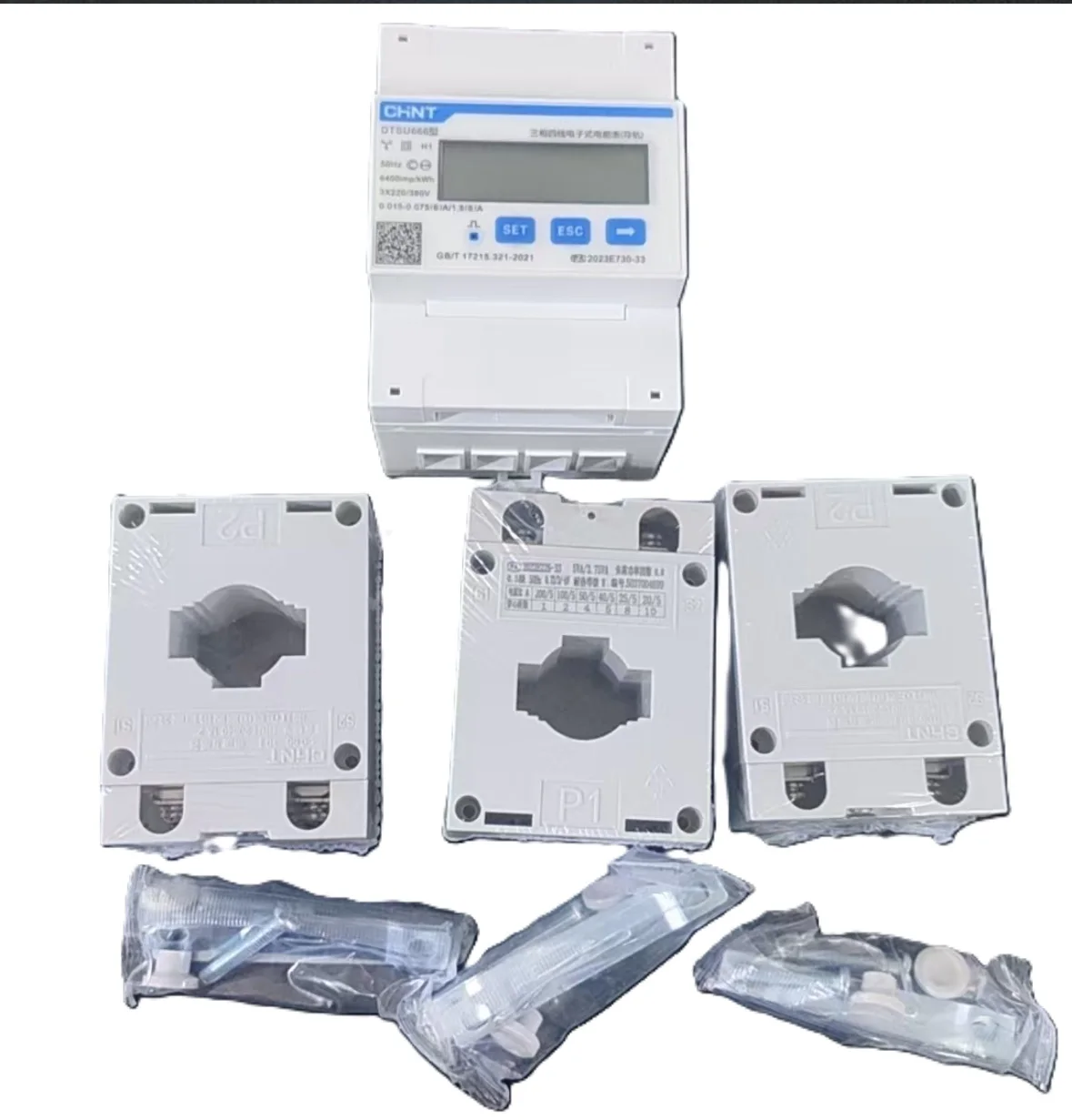 

CHINT Высокая точность с трансформатором CT Электрический счетчик Измерение мощности Ток Напряжение Мощность Modbus RTU RS485 кВтч градусов