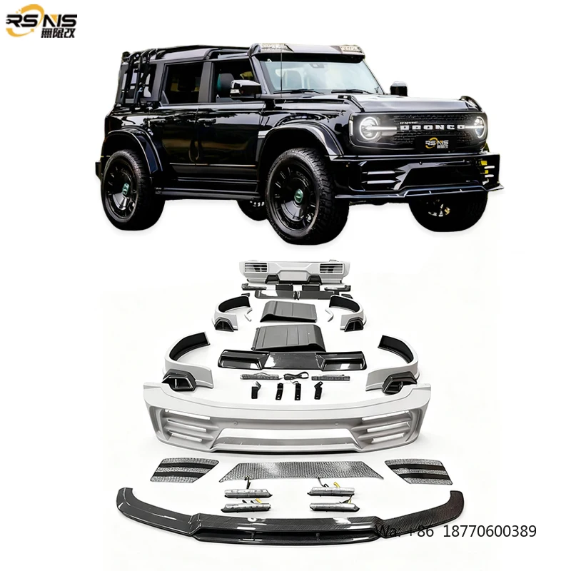 Car Accessories for Ford Bronco Upgrade and Modification M Wide Body Surround High Quality Carbon Fiber Body Kit