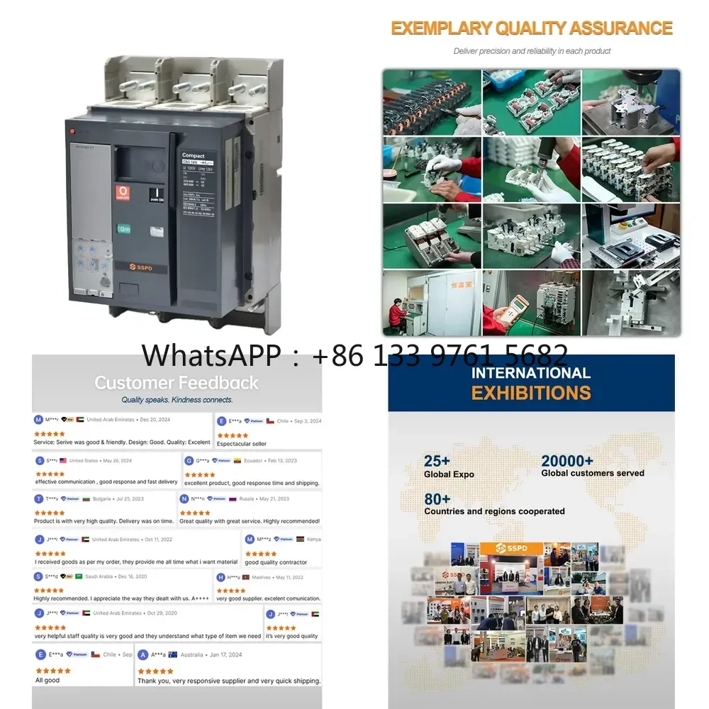 WSQ Electrical Supply Circuit Breaker Manufacturer CNS 1600A Automatic 3P Mccb Molded Case Circuit Breaker