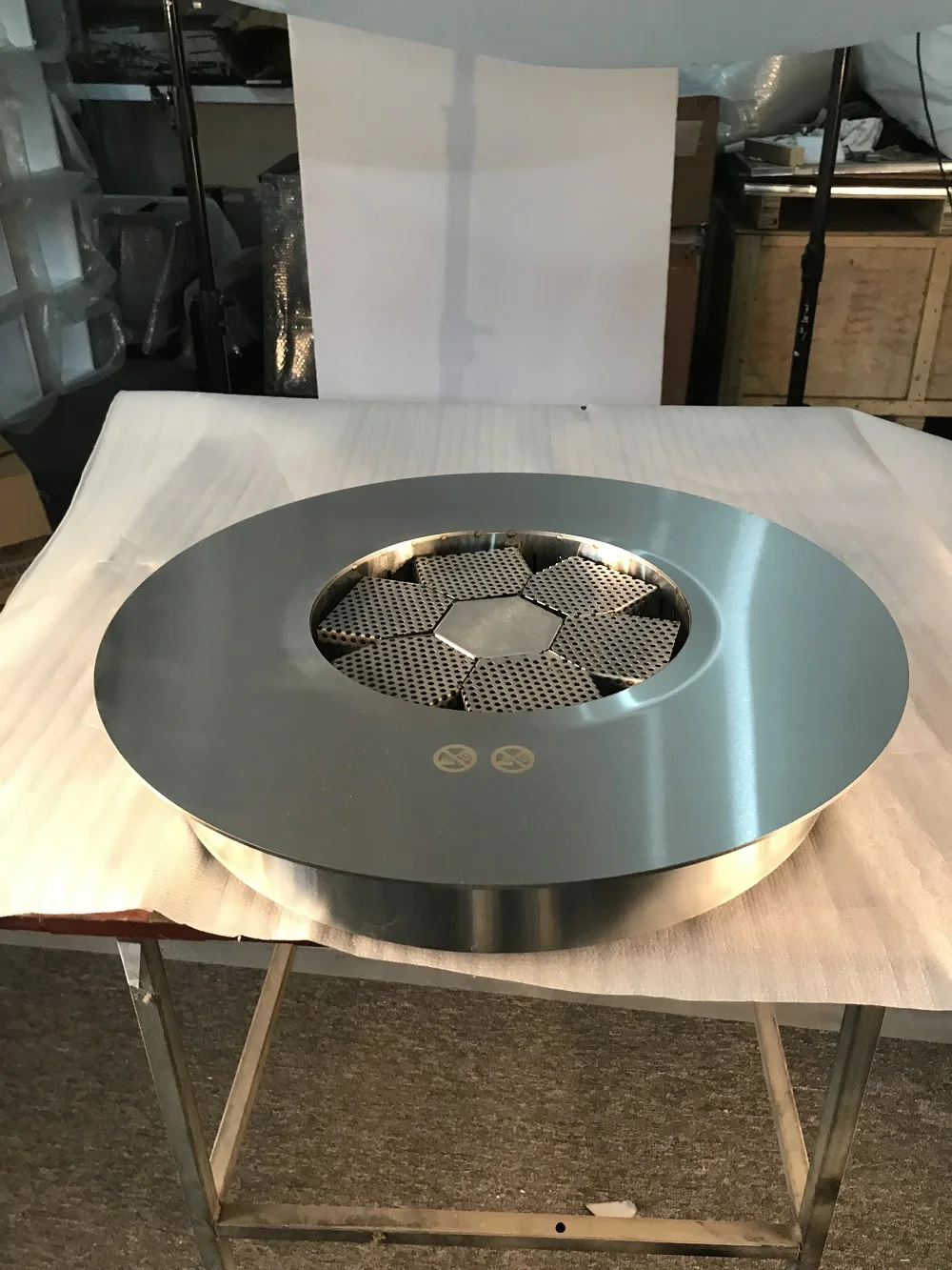 Hot Sale FR-20 Outdoor Use Stainless Steel Bio Ethanol Fireplace Round