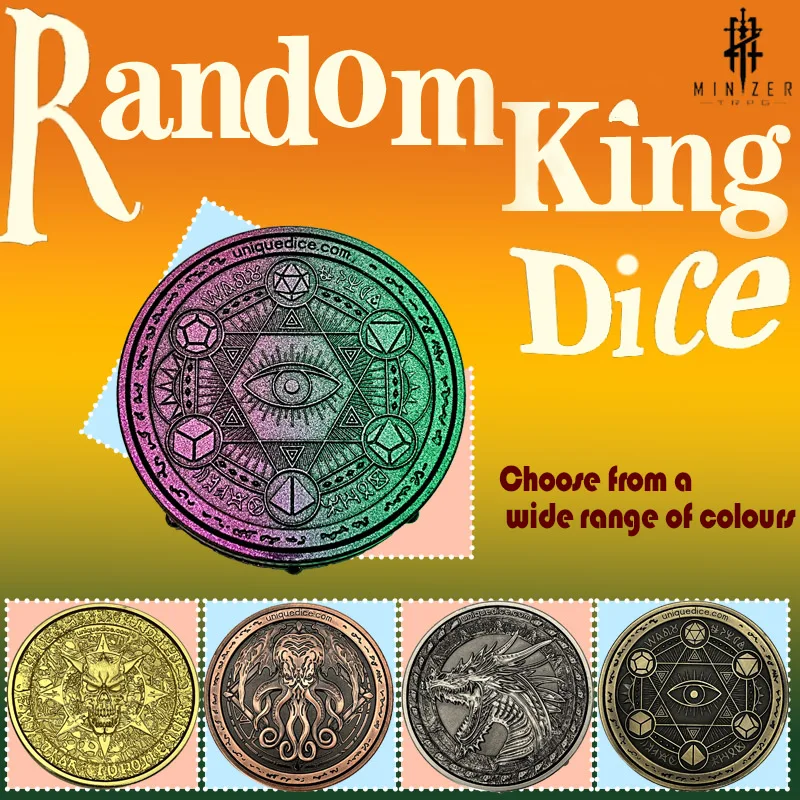 مجموعة نرد معدنية DND مجموعة متعددة السطوح مكونة من 7 قطع لألعاب الزنزانات والتنينات RPG، نرد دقيق من سبائك الزنك مع هدية حقيبة مخملية