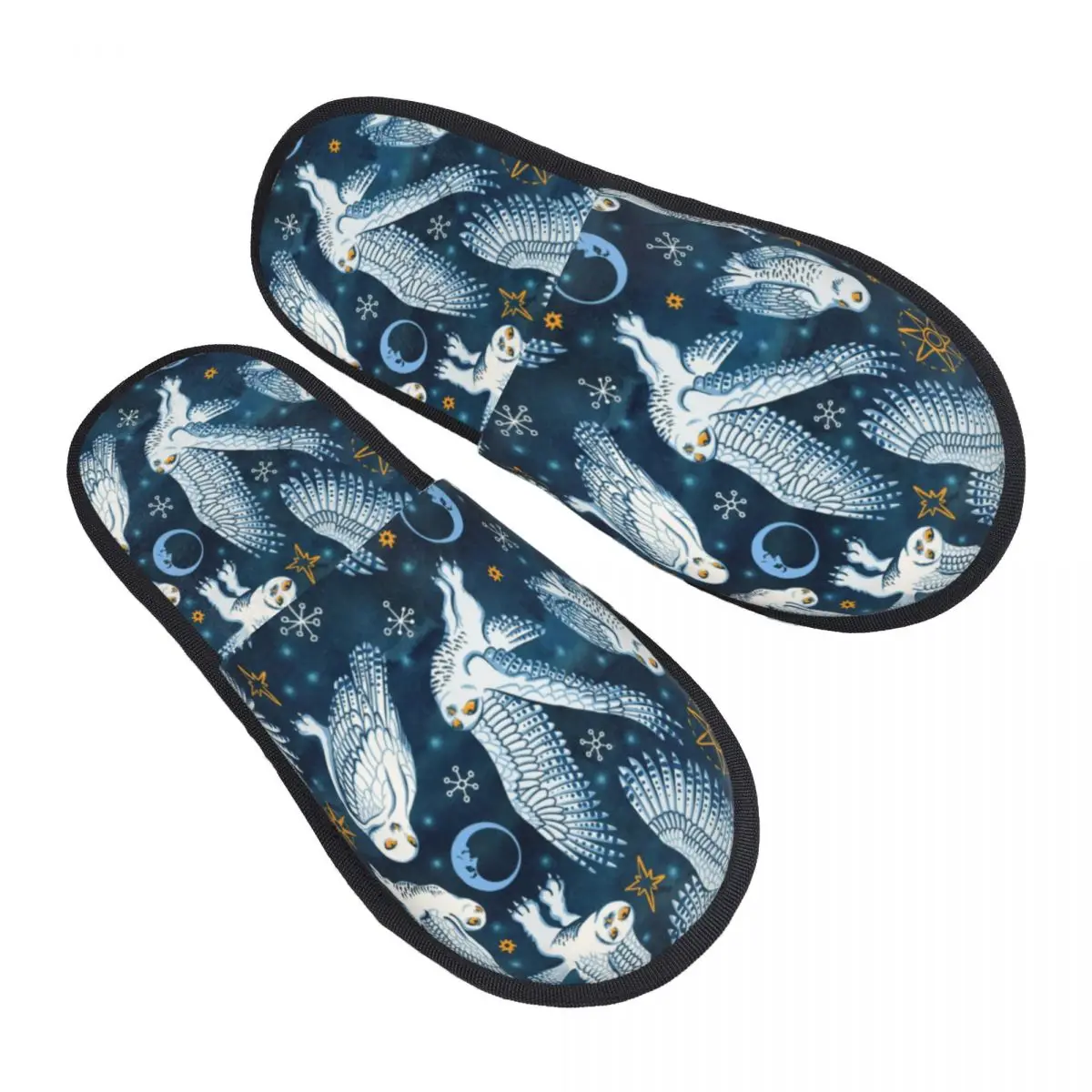 مخصص الثلوج البومة رغوة الذاكرة النعال النساء لينة الدافئة بيت الطيور النعال