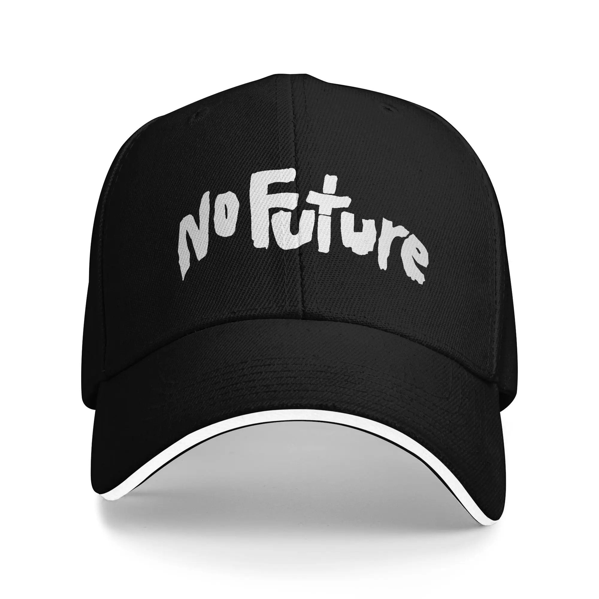 Nerdy Iconic No Future Sci-Fi Punk Science Sandwich Cap Fashion Baseball Caps Funny Breathable Racing All seasons Hats Adult