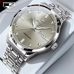 JSDUN Luxury Brand Men Watch High Quality Fashion Automatic Mechanical Watch for Men Stainless Steel Waterproof Wrist Watch Men