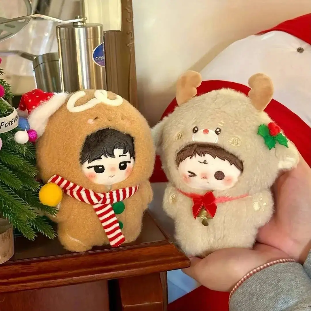 10 cm poupée vêtements série coton poupée ours étoile de mer cadeau pain d'épice homme Moose ensemble wapiti cadeau de noël original noël