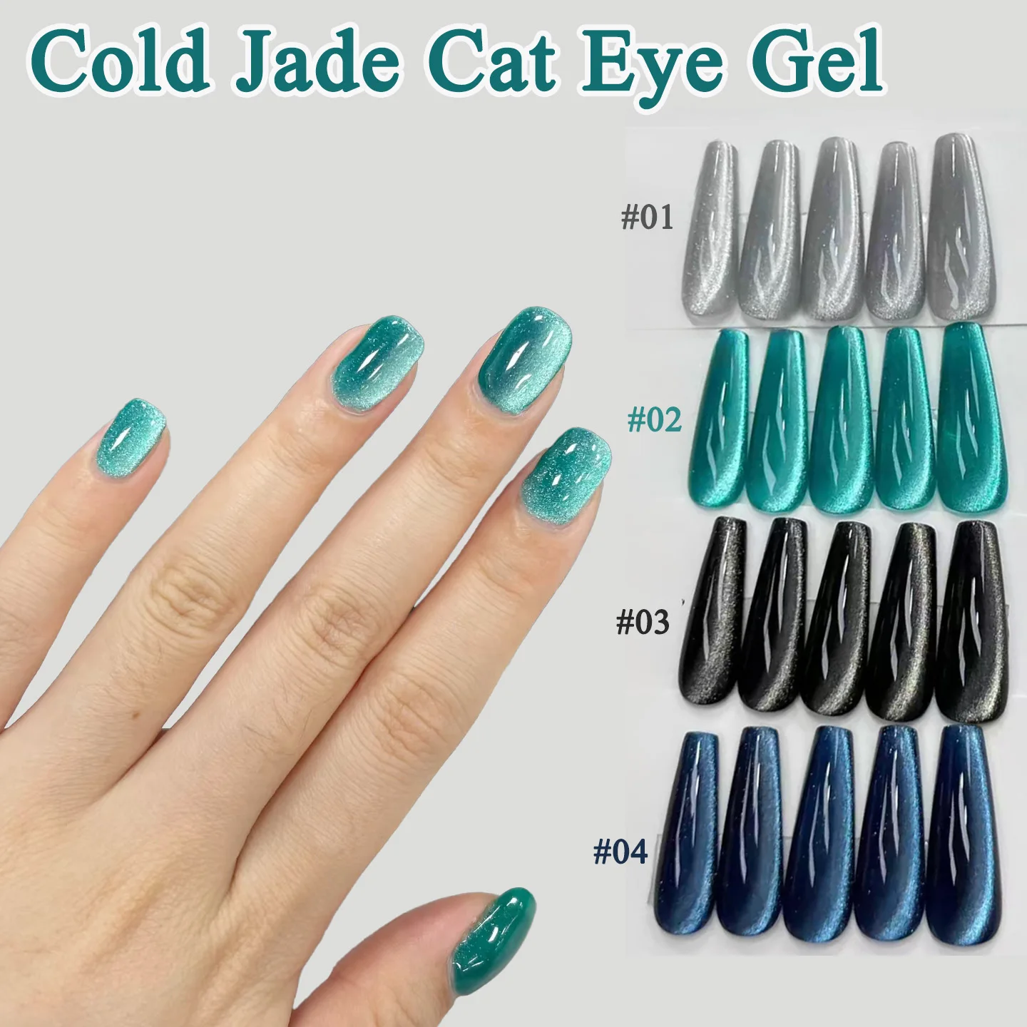 1 stks TC Populaire Melbourne Serie Magnetische Cat Eye Gel Nagellak 2025 Nieuwe Flash Smaragdgroen Zwart Blauw Glas kralen Nail Art