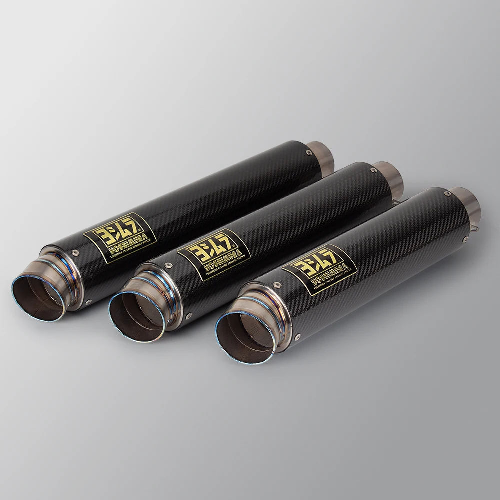 

For Suzuki Hayabusa Z900RS ZX25R Universal 60mm Yoshimur Motorcycle Exhaust Carbon Fiber Titanium Alloy Muffler with DB Killer