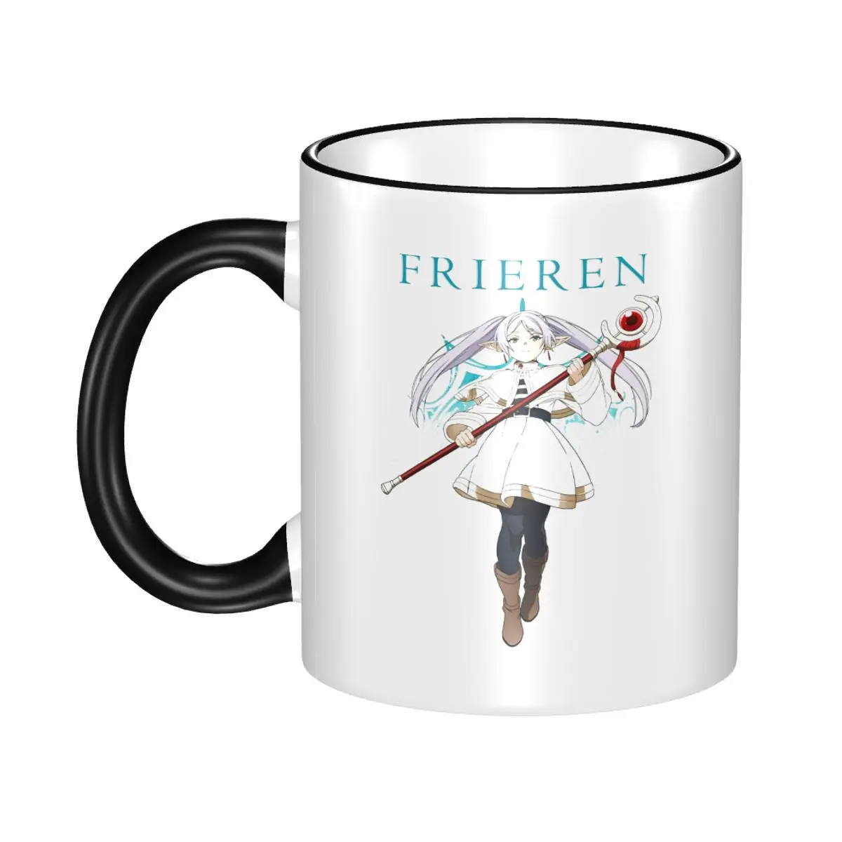 

Anime Japanese Beyond Journey's End Gift Mug for Woman Man Novelty Sousou No Frieren Coffee Cup Present for Office