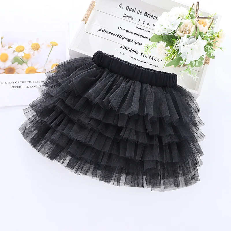 Hot Baby Girls Tulle Tutu Skirt Ballerina Pettiskirt Fluffy Children Ballet Skirts for Party Dance Princess Girl Tulle Clothes