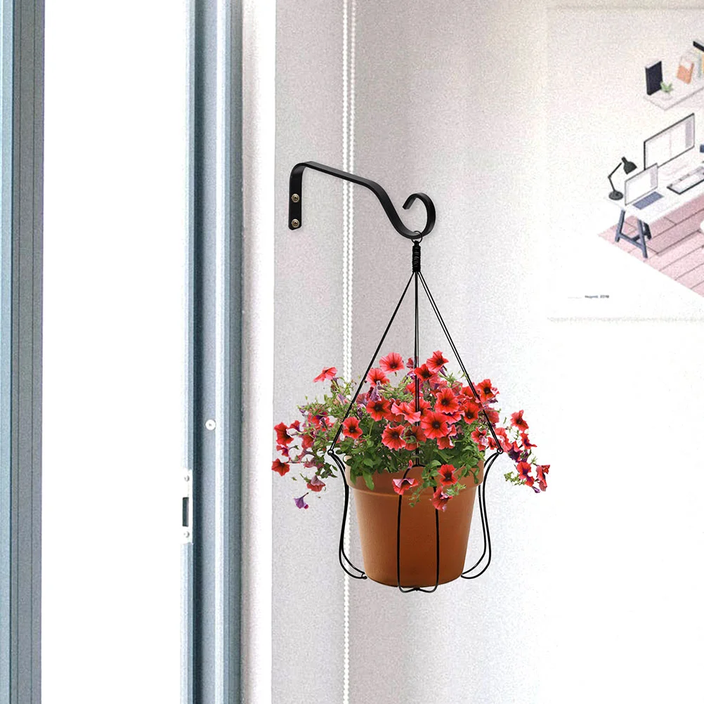 Gardening Hanging Basket Ceiling Plant Hangers Stands Indoor Flower Hook Balcony Rack Outdoor Hooks Bracket Wall Planter