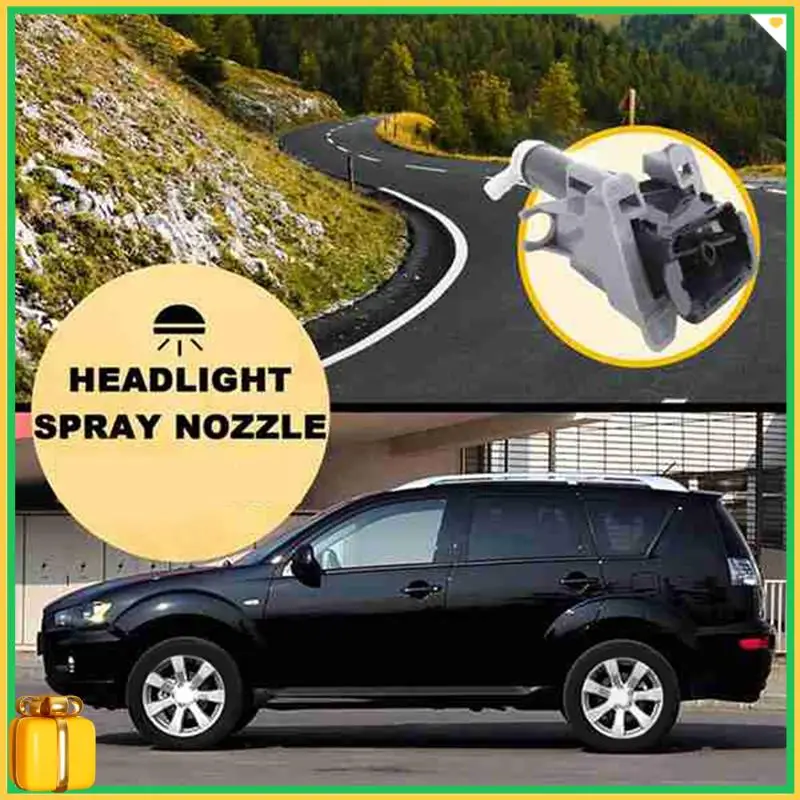 

Premium Headlight Washer Nozzle Headlamp Cleaning Spray Pump For Mitsubishi Outlander Sport ASX RVR GA 2010-14 8265A643 8265A644