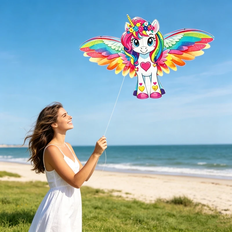 Horse kites with 100m line flying outdoor fun toys nylon kite animal kites factory kite surf board animated kites buggy aquilone