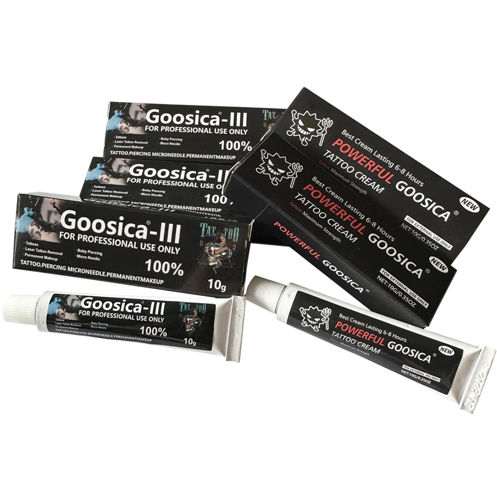

Newest Goosica Tattoo Cream Before Semi Permanent Makeup Microblading Eyebrow Lips Liner Aftercare Cream Accessories 10g