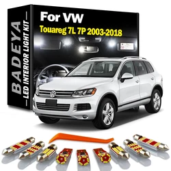 LED Interior Dome Map Light Kit Accessories For VW Volkswagen Touareg 7L 7P 2003- 2013 2014 2015 2016 2017 2018 Footwell Bulb