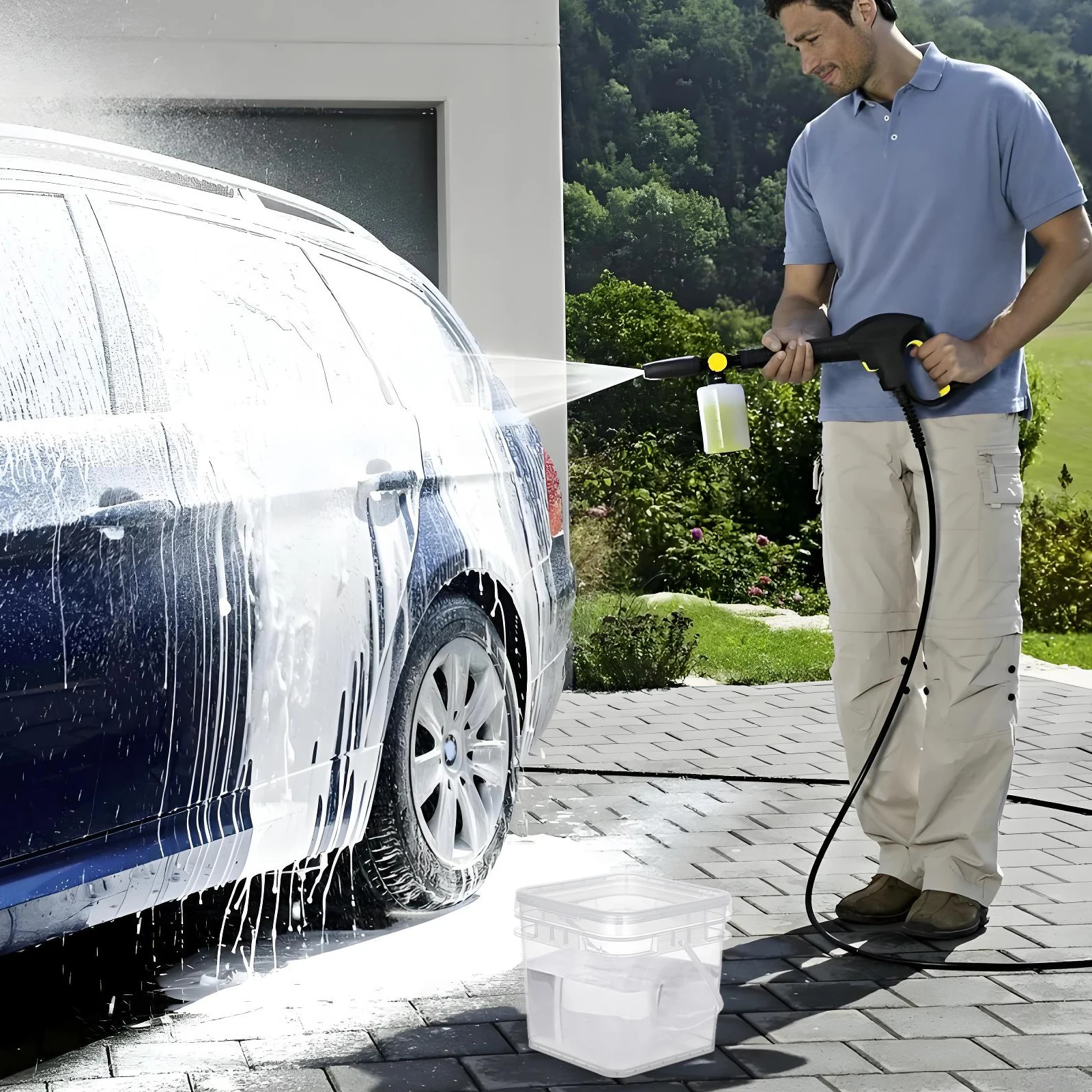 5L Paint Bucket Transparent Plastic Square Container Leakproof Storage for Coatings Sealants Pigments Paint Holder