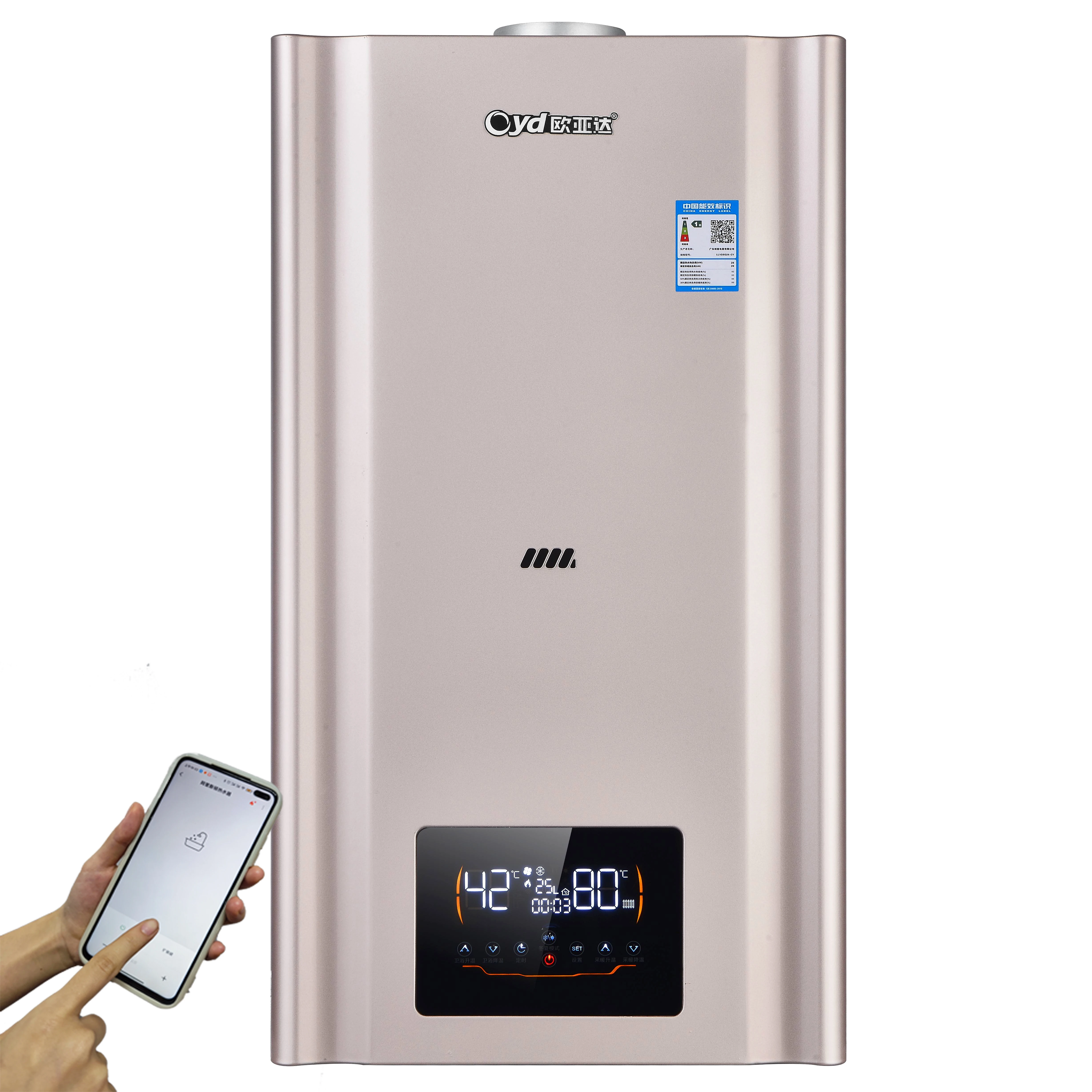 custom multifunction combi boiler professional manufacturer 24kw double-circuit free parts heating gas boiler