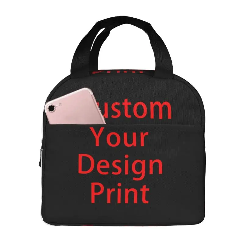 Custom Your Design Insulated Lunch Bag for Work School Customized Cooler Thermal Lunch Box Leakproof Food Container Tote Bags