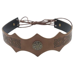 Medieval Knight Headband Viking King CrownDress Up Halloween Cosplay LARP AccessoryAncient Roman Warrior Gladiator Headgear