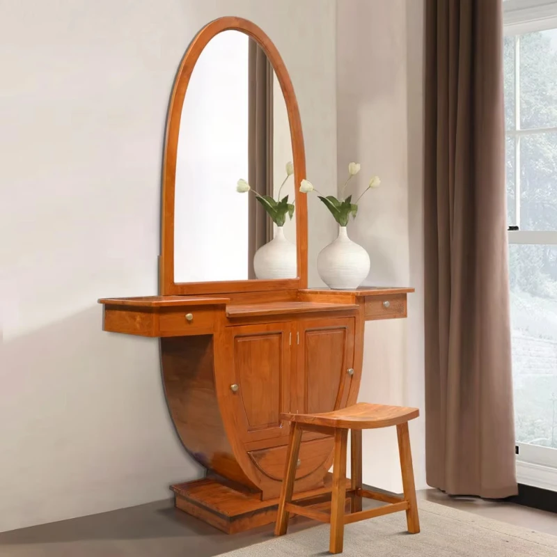 Modern design solid teak vanity stand, mirror cabinet, drawer bathroom vanity