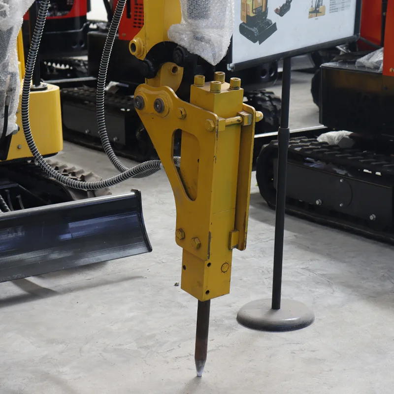 Crawler small excavator attachment screen bucket quick-change spiral drill bucket tooth rake multifunctional excavator
