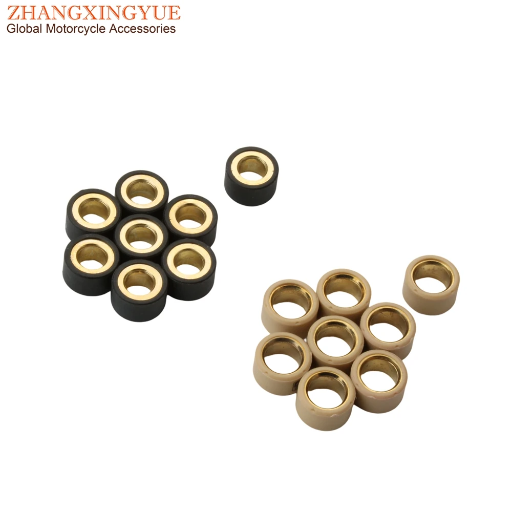 8PC Racing Variator Roller 9g 13g 14g Obciążniki 20x12mm Do Skuterów Malaguti Madison S 250 Aprilia Leonardo Benelli Velvet 250cc — zdjęcie 6
