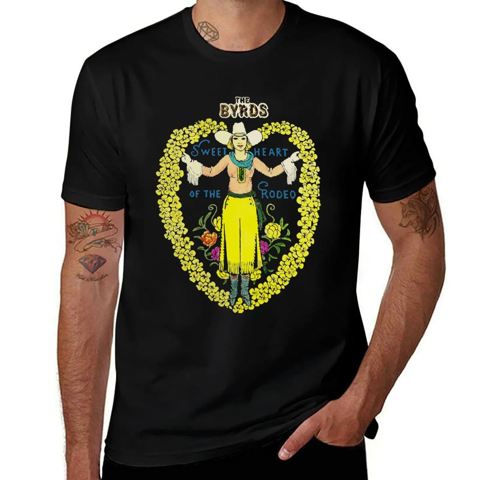The Byrds Sweet Heart of the Rodeo Essential T-Shirt Basic Solid Tee for Daily Use T-Shirt