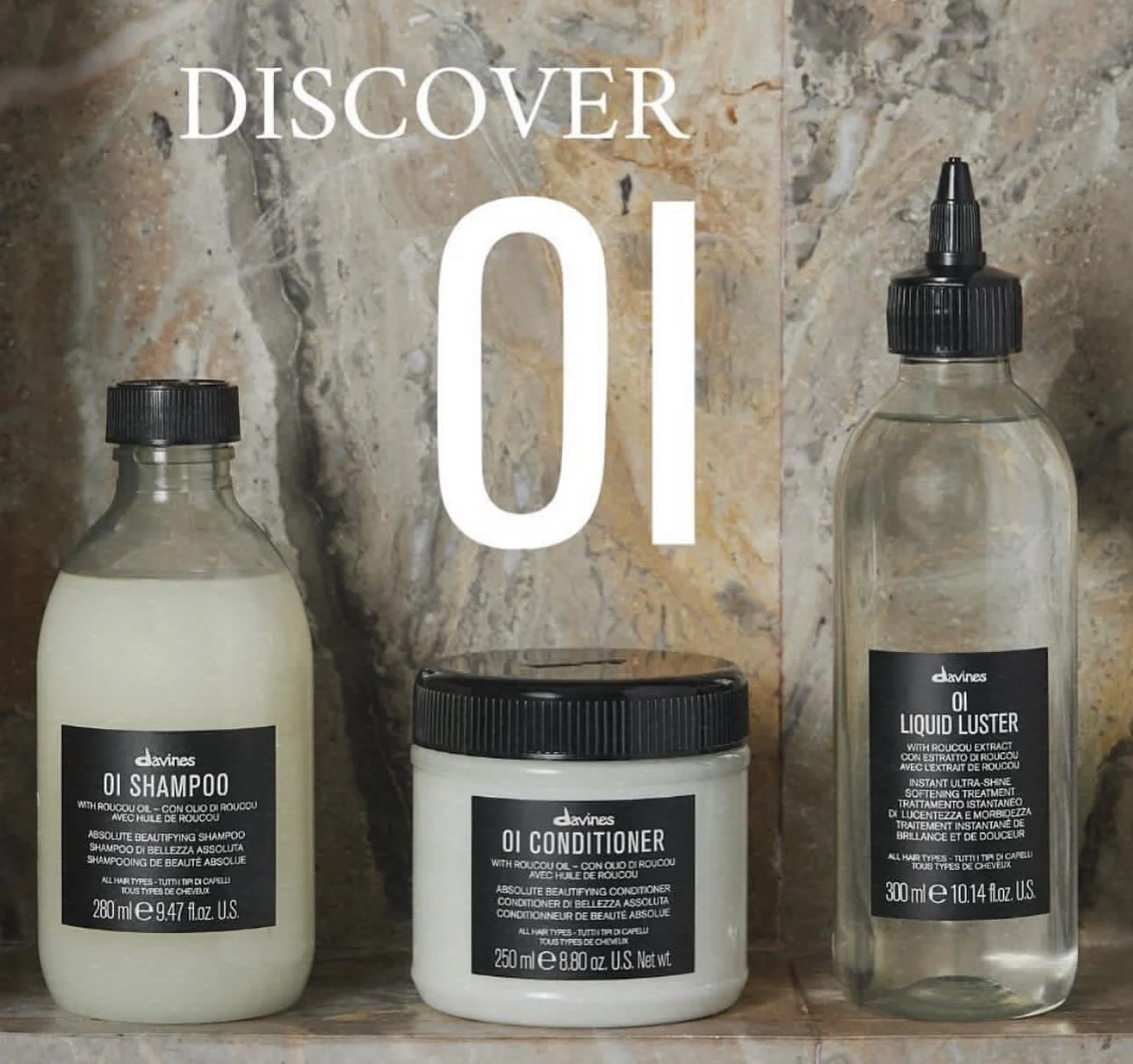 

Original Healthy Hair Care Conditioner Davines OI Series Hair Care Roucou Oil Nourishes Protects Hair OI All In One Milk Shampoo