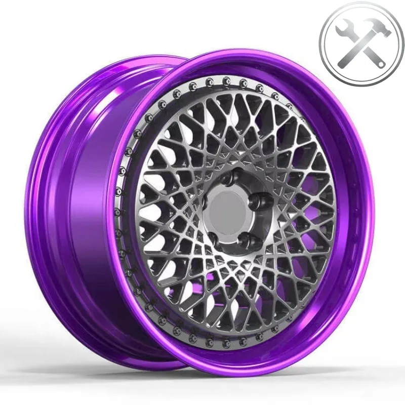 

A6061 T6 Aluminum Forged Alloy Wheel Rims 17 Inch Purple Chrome Mags Auto Wheel Accessories