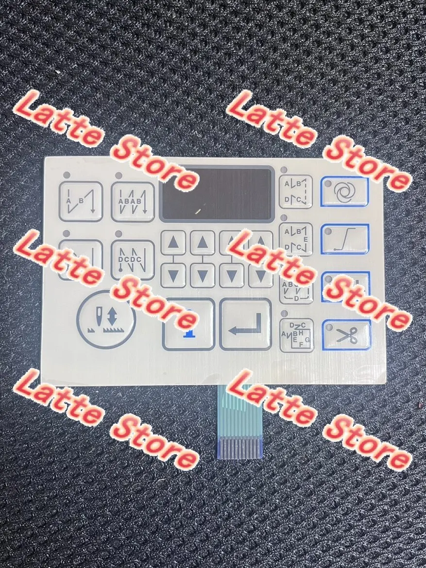 Film covered control display panel with buttons, replacement spare parts for computerized industrial flat sewing machine