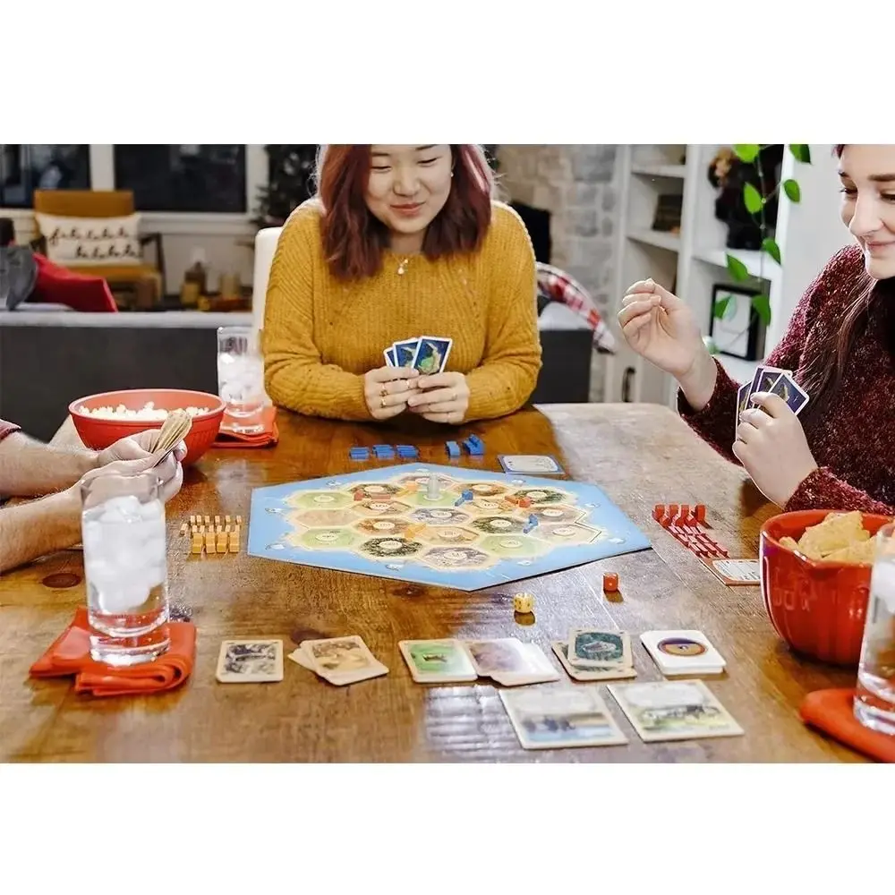 New 2-8 People Catan Board Game Puzzle Funny Leisure Toy Paper Creative Card Game