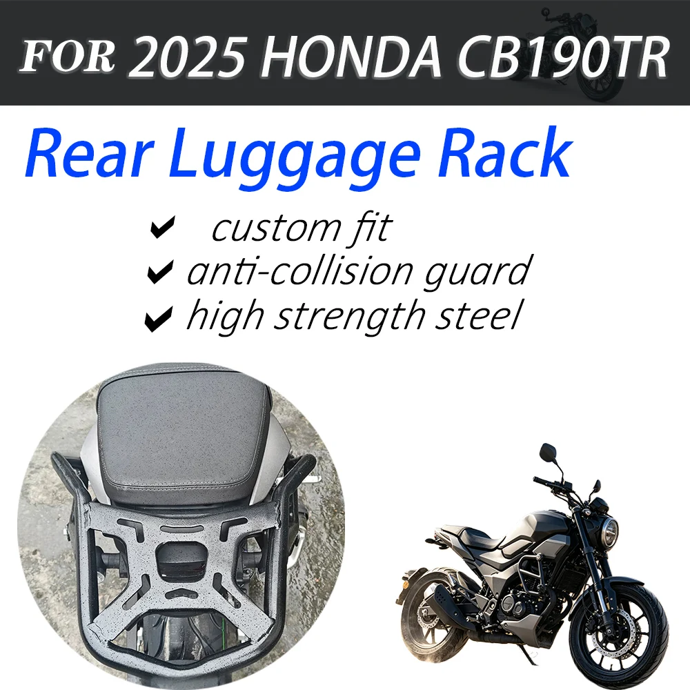 For 2025 HONDA CB190TR Motorcycle Thickened Rear Luggage Carrier Rack Anti-fall Upgrade Kit