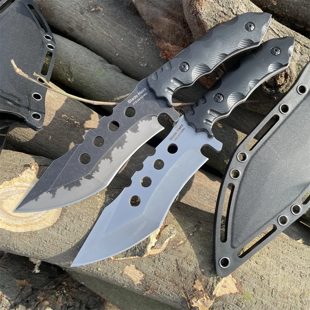 Full-tang High Quality ATS-34 Blade Hunting Tactical Knife Wilderness Camping Tools Self Defense Daily EDC Survival Knives