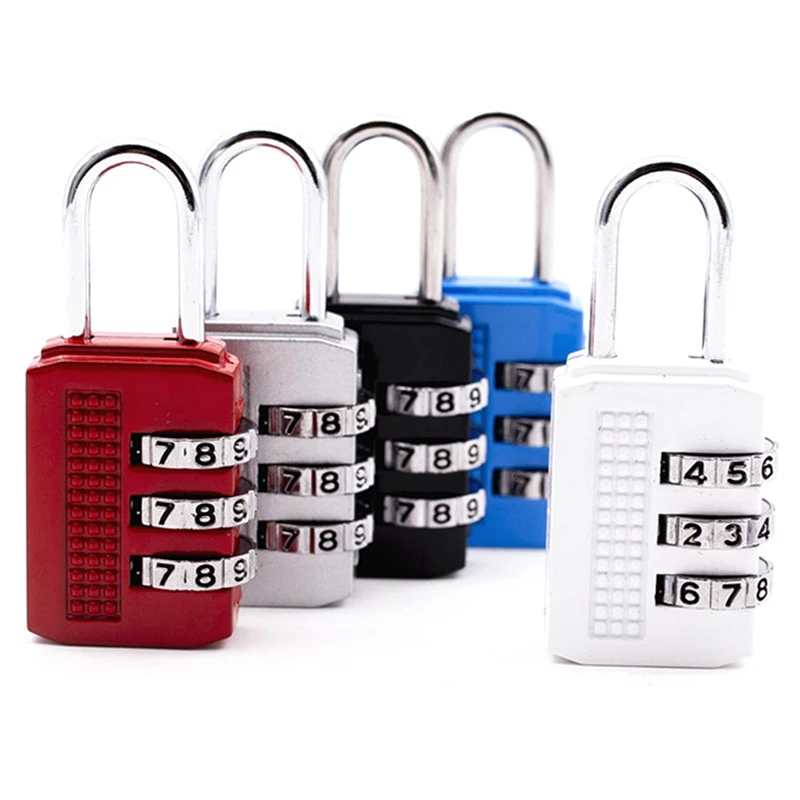 Hot Nice 3 Digit Dial Combination Code Number Lock Padlock For Luggage Zipper Bag Backpack Handbag Suitcase Drawer durable Locks