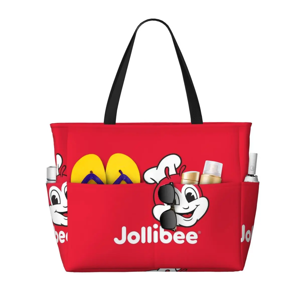 Jollibee Beach Tote Bag Sport Gym Yoga Duffle Large Tote Bag Women Travel Bag Fitness bag
