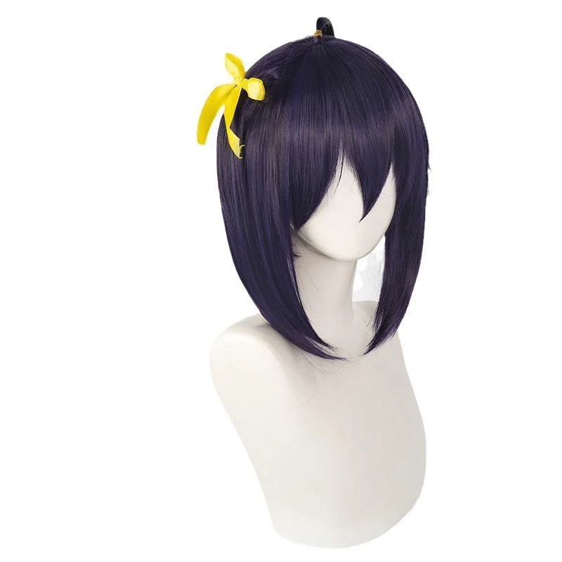 アニメ ラブ中二病 その他の妄想 ロールウィッグ 高坂六花 キャラクターコスチューム ヘッドギア ステージコメディ 女性用ヘッドウェア アホゲ ショートヘア