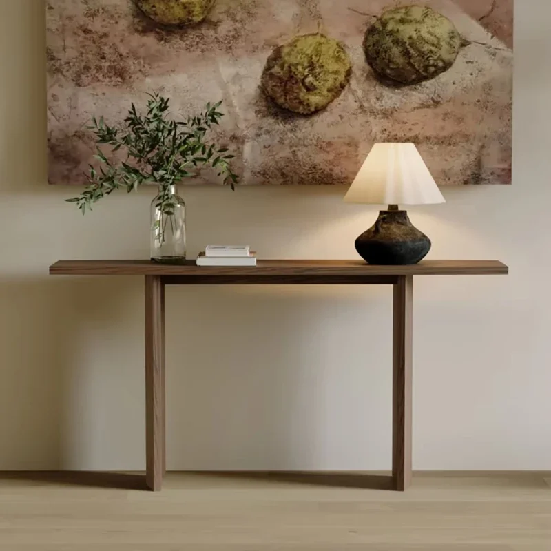 طاولة وحدة التحكم في المدخل الاسكندنافية الحديثة الخشبية الفاخرة الحد الأدنى طاولة وحدة التحكم الجمالية البهجة تافولو سالوتو أثاث المنزل