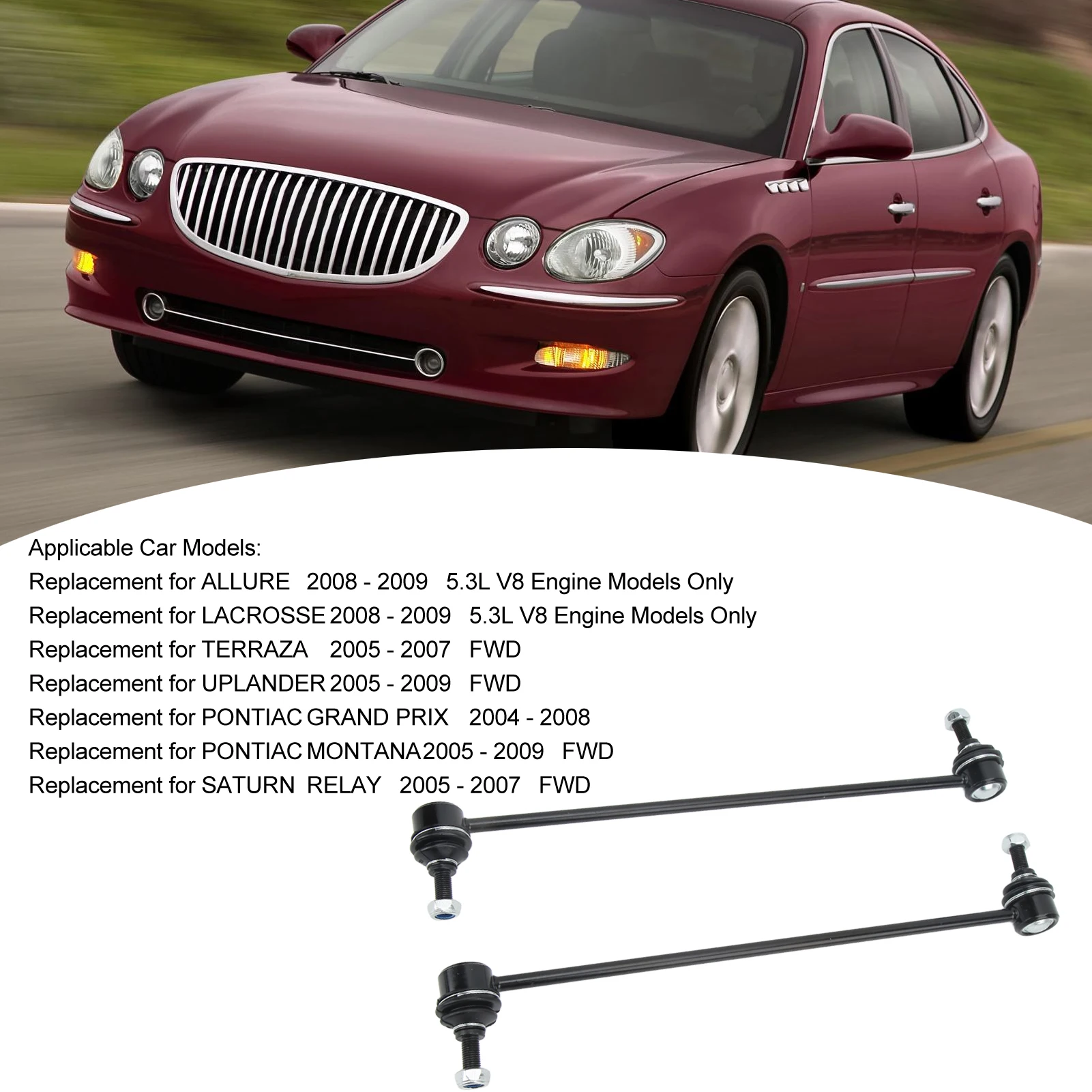 

Тяга переднего стабилизатора K80852, замена для ALLURE TERRAZA, тяга стабилизатора подвески