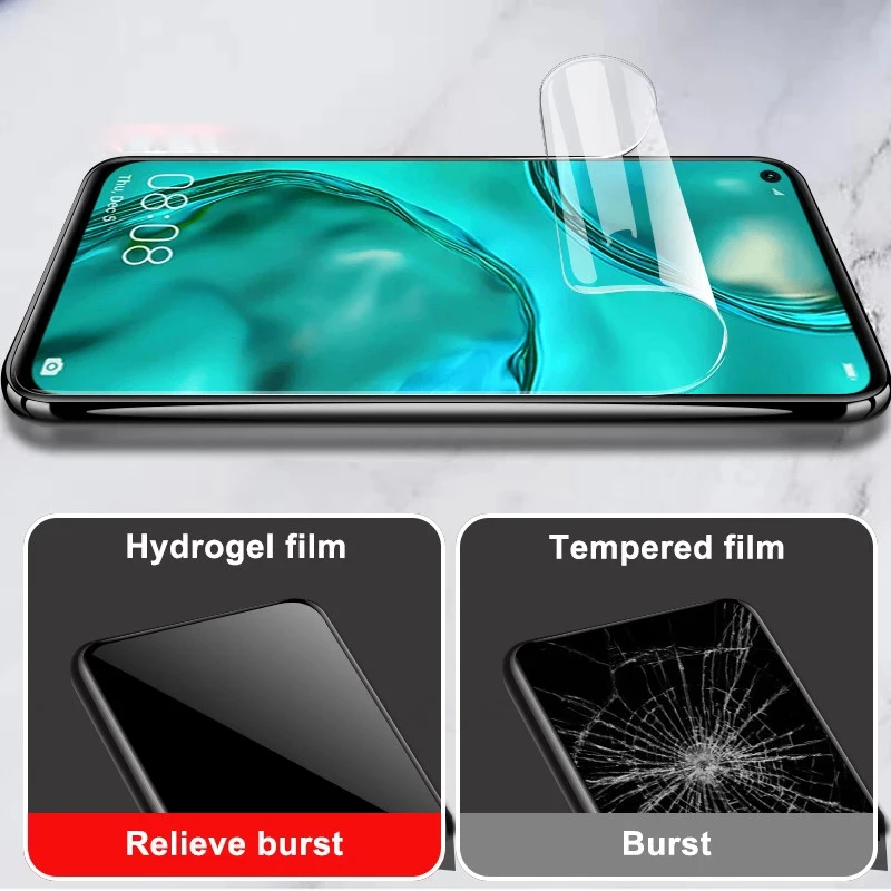 3PCS Protective Film For Huawei Honor 30 20 10 9 Lite V30 V20 V10 Hydrogel Film For Honor 20E 30i 20i 10i Screen Protector Film image 3