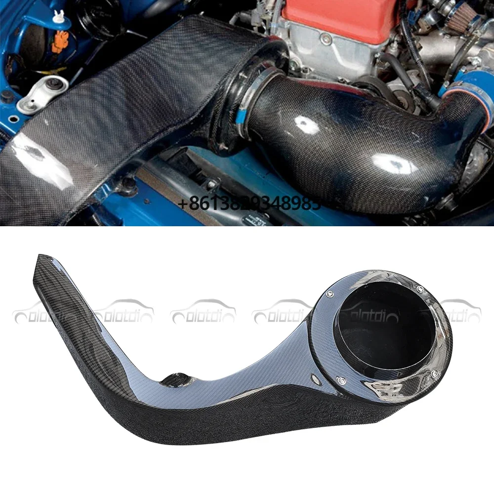 New Carbon Fiber Engine Air Intake Vent round Pipe For Honda S2000 AP1 AP2 Car Accessories Compatible with 2004+ Models