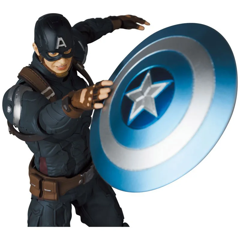 Collectible In Stock MAFEX No.202 1/12 Scale USA Captain Stealth Suit 16CM Movie Anime Action Figure Toy Gift for Fans